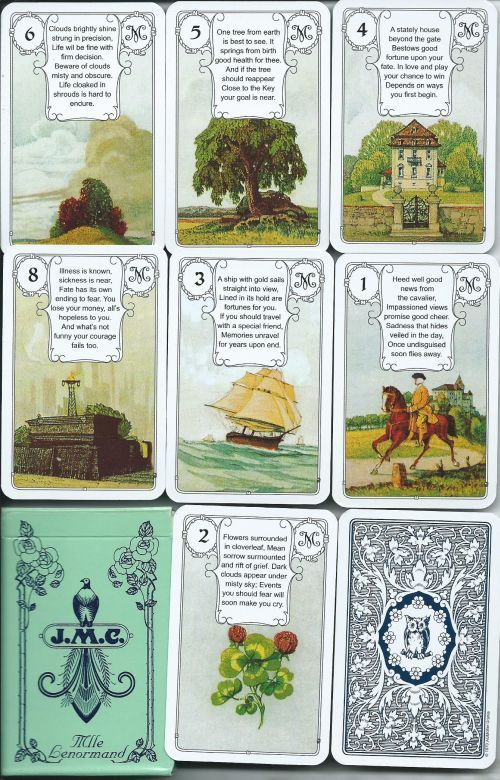 Mlle Lenormand Blue Owl J.M.C. (12979) ( .  .  36  +   . )